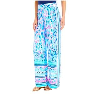 Lilly Pulitzer Reel Nauti XL Baal Harbour Palazzo pants NEW